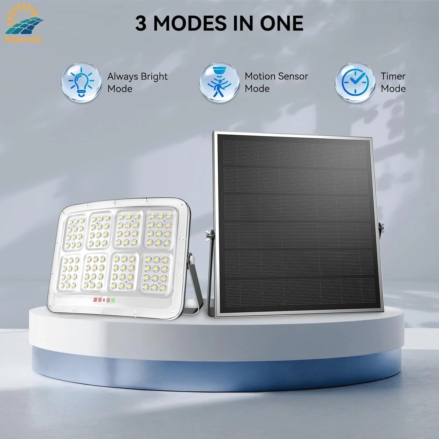 Solar Flood Light – Bright Motion Sensor Security Light with Remote