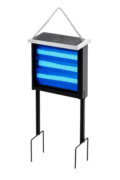 Solar Bug Zapper Outdoor Insect Light Trap with UV LED
