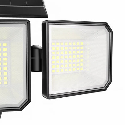 Solar Outdoor Security Lights 3000LM 299 LED – 3 Adjustable Heads Motion Sensor Flood Light IP65 Waterproof