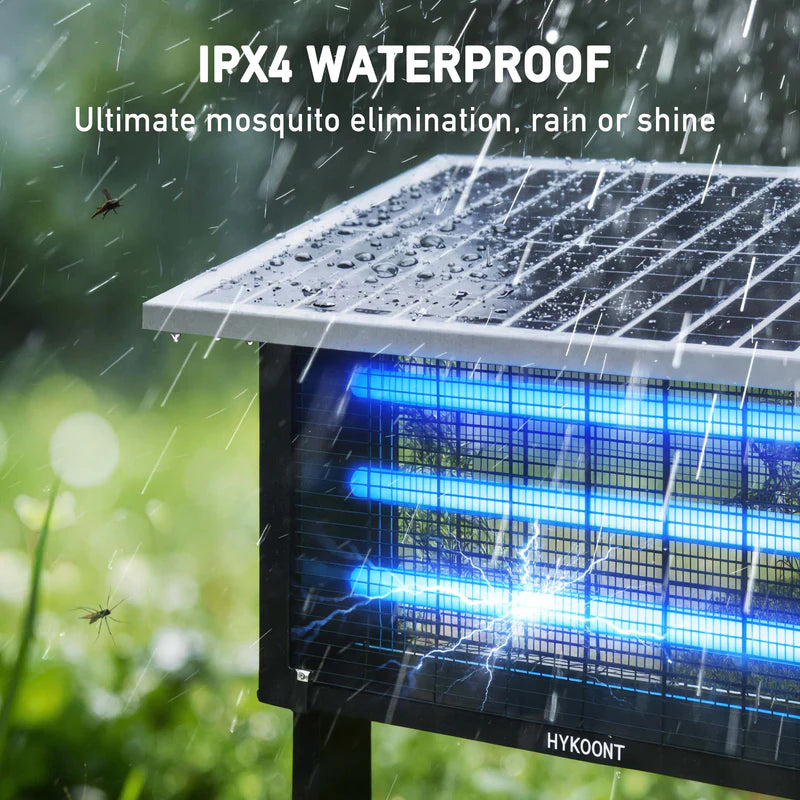 Solar Bug Zapper 30W – Triple UV Mosquito Killer for Large Outdoor Spaces