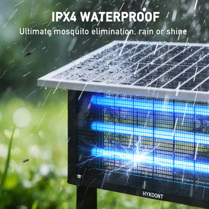 Solar Bug Zapper 30W – Triple UV Mosquito Killer for Large Outdoor Spaces