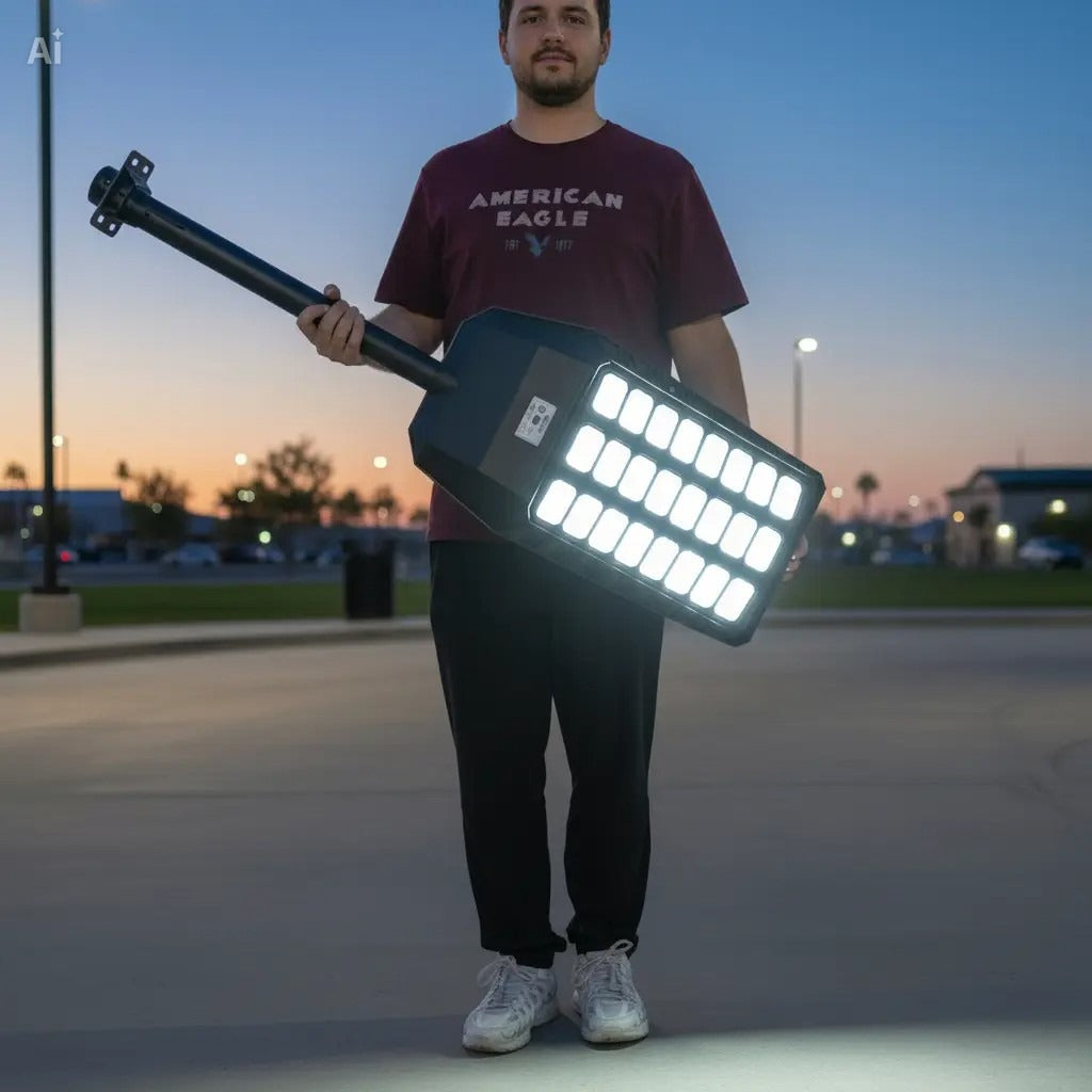 IvanCo Solar Street Light 8700Lm | Never Goes Dark