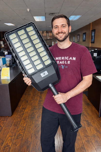 IvanCo Solar Street Light 8700Lm | Never Goes Dark