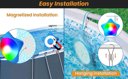 IvanCo Best Deal 10W RGB Pool Light – App Control | IP68 | No Draining | Magnetic Install