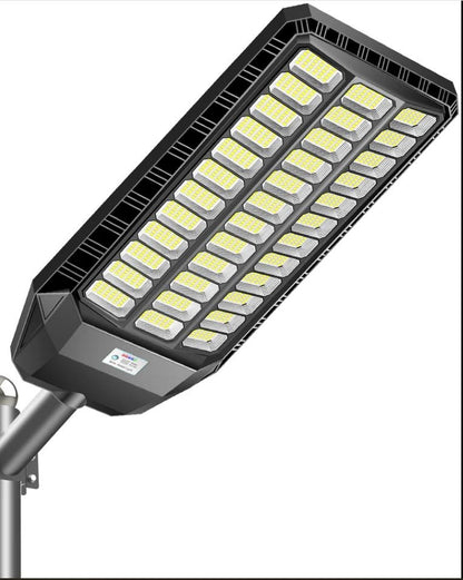 Outdoor Solar Street Light with Remote Control, Motion Sensor, Dusk-to-Dawn Light, IP67 Waterproof