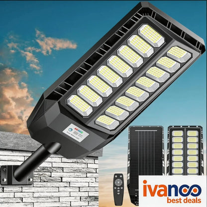 SolarLite 8000W 6500K Super Bright LED Outdoor Security Light